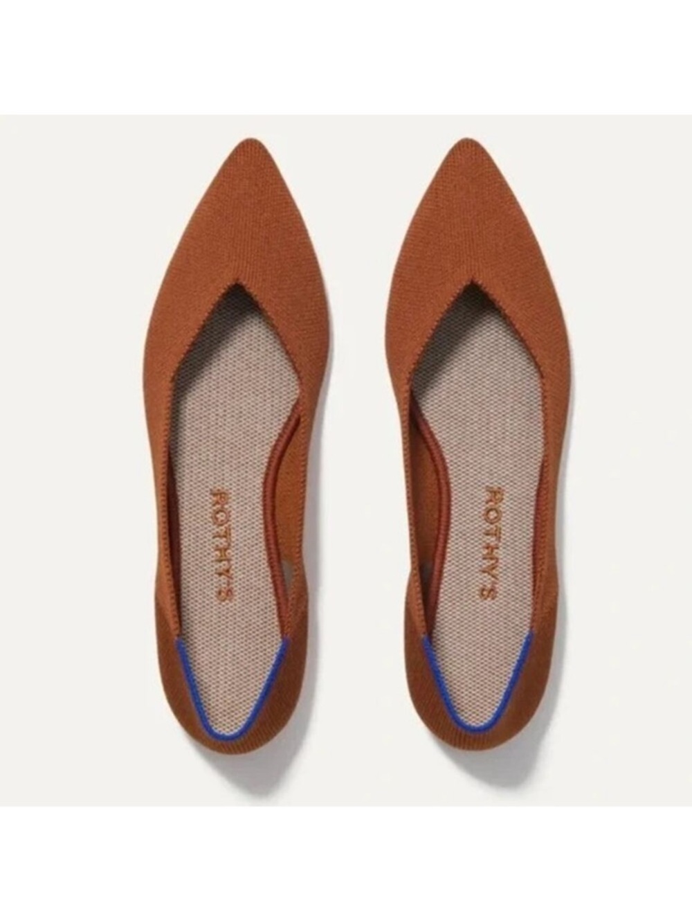 NWT Rothy’s The Point Brandy Flats size 8.5